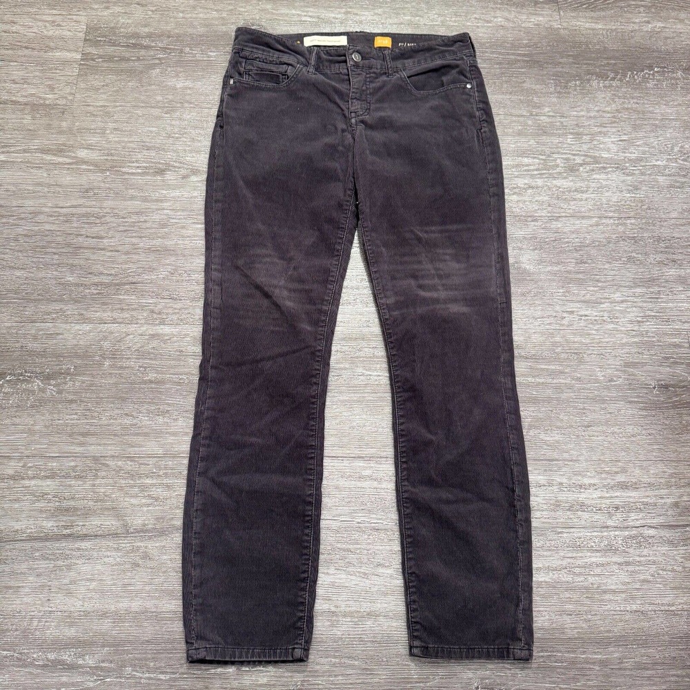 Pilcro and the Letterpress Jeans Womens‎ 28 Gray Corduroy Fit Stet 30x28 Casual